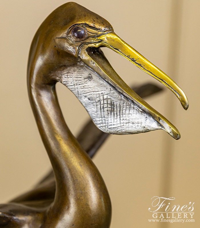 Bronze Statues  - Bronze Pelican Statue  - BS-1696